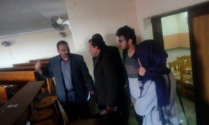 جوالة الفنون التطبيقية يستعدون للترم الجديد بالنظافة والتنظيم للكلية
