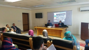 إقامة ورشة للتعليم الإلكترونى و بنك المعرفة المصري بالتعاون مع وحدة تكنولوجيا المعلومات بكلية الحاسبات والمعلومات