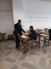 تفقد العملية الامتحانية لطلاب الدراسات العليا