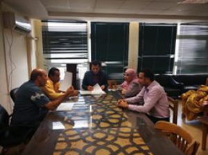عميد الكلية يتابع كافة الاستعدادت لأختبارات القدرات المؤهلة للالتحاق بالكلية لعام الدراسى  2018/2019