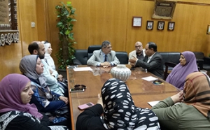 نائب رئيس جامعة بنها يستعرض الخطه الاستراتيجيه والجوده