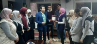 العميد يهنئ عشيرة الجوالة بالفوز بالمركز الاول بجامعة بنها