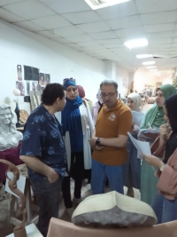 فاعليات تقييم مقرر نحت الطبيعه الحيه ٦ الفرقة الثالثه بقسم النحت والتشكيل المعماري والترميم للفصل الدراسي الثاني للعام الجامعي ٢٠٢٥ /٢٠٢٦  وذلك في يوم الاثنين الموافق ٢٥ /٥/ ٢٠٢٦