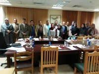 تكريم مجلس الكلية اليوم لفريق السله الفائز بالمستوى الثانى على مستوى جامعة بنها