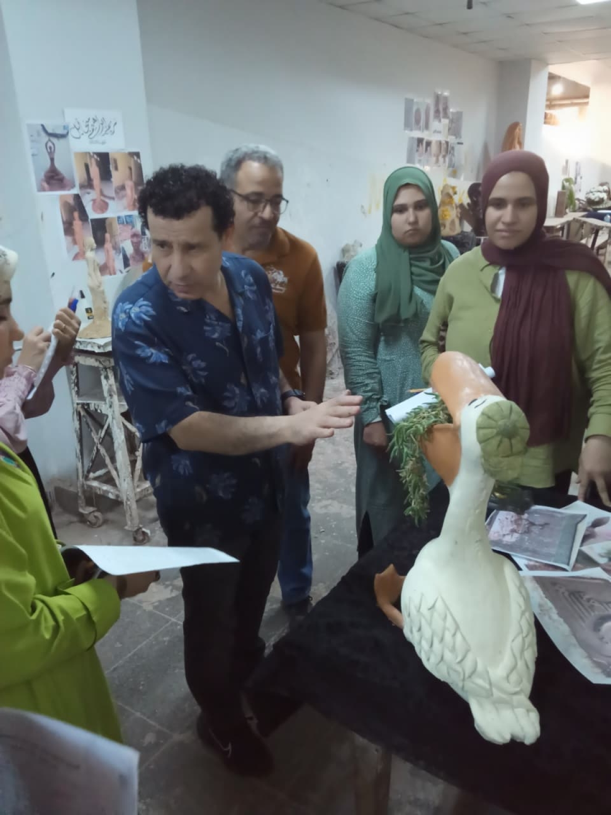 فاعليات تقييم مقرر تصميم النحت المجسم ٦ الفرقة الثالثه بقسم النحت والتشكيل المعماري والترميم للفصل الدراسي الثاني للعام الجامعي ٢٠٢٥ /٢٠٢٦  وذلك في يوم الاثنين الموافق ٢٥ /٥/ ٢٠٢٦