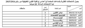 تجهيز قاعات الامتحان لتواصل الامتحان يوم السبت ١٠يناير