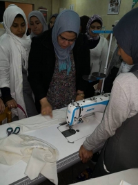 فاعليات مبادرة صناعية مصر بقسم تكنولوجيا الملابس والموضة