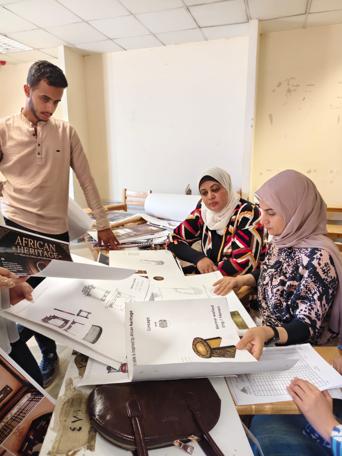 فاعليات تقييم مقرر تصميم الاثاث التراثى