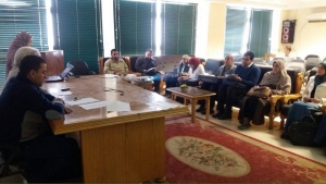 حلقة بحثية لمناقشة خطة بحث لتسجيل الماجيستير بقسم الغزل والنسيج والتريكو