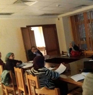 أجتماع العميد مع أعضاء  وحدة IT