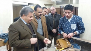 زيارة رئيس جامعة بنها أ.د /سيد القاضى لكلية الفنون التطبيقية