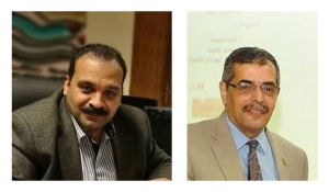 تامر سميرعميد التطبيقية يهنئ حسين مغربى بمنصبه الجديد