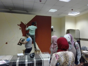 اعمال تجميلية بقسم التصميم الداخلى و الاثاث