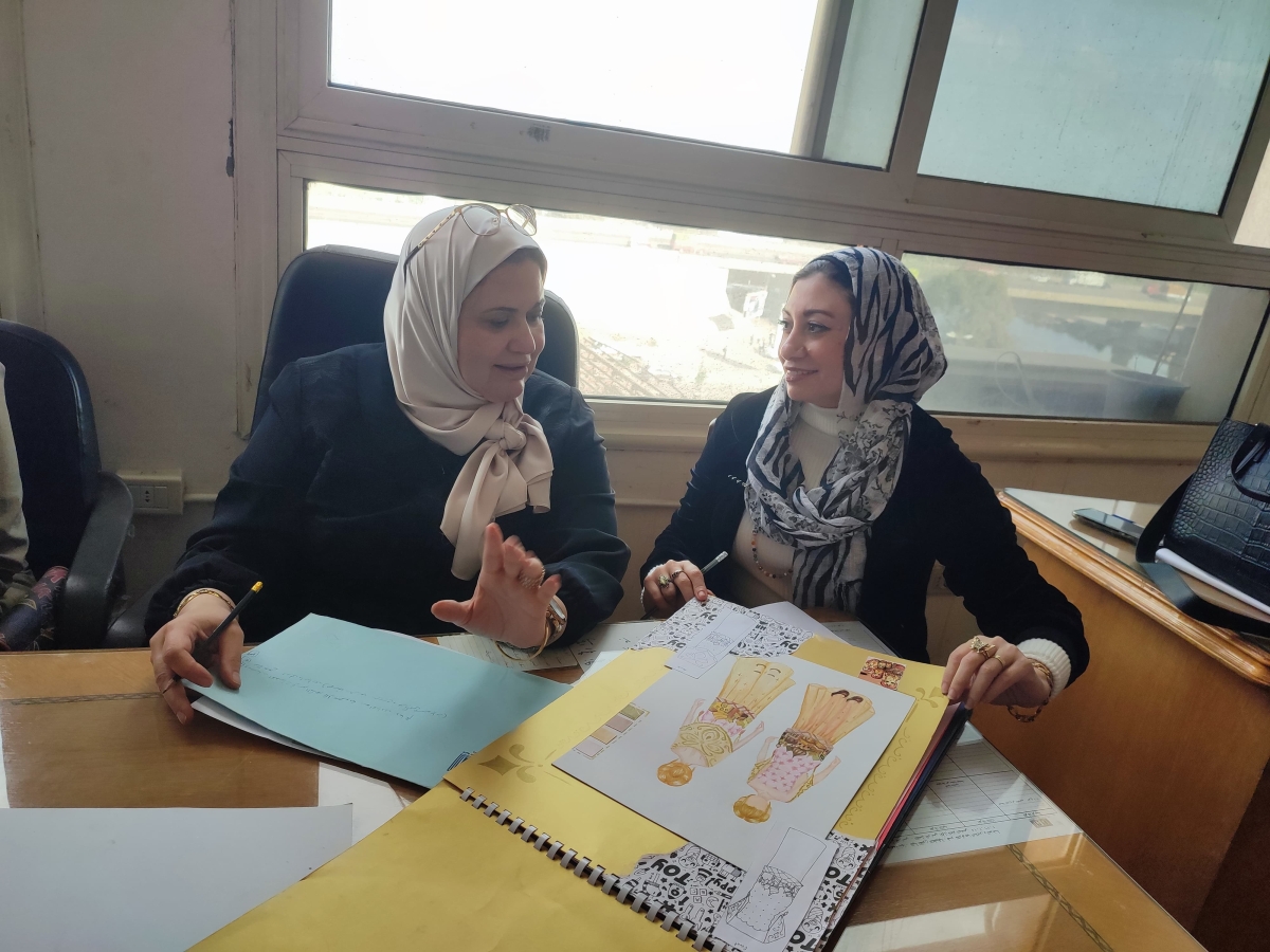 فاعليات تقييم مقرر تصميم أزياء أطفال للفرقة الأولى  ـ الفصل الخريفي ـ للعام الجامعي 2025 - 2026 (قسم تك الملابس والموضة)