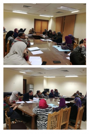 اجتماع اعضاء وحدة  الجودة