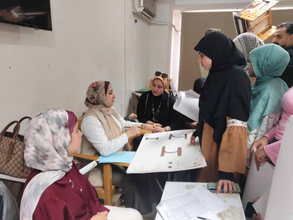 فاعليات تقييم مقرر جماليات الخطوط